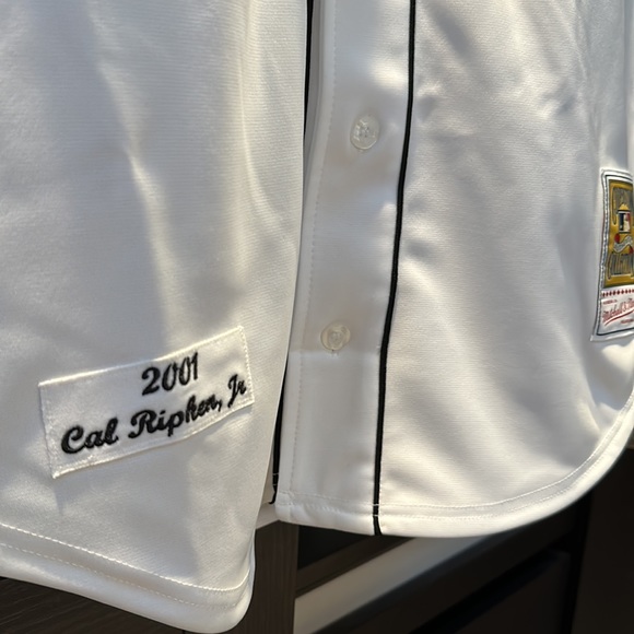 Baltimore Orioles Cal Ripken Mitchell & Ness White MLB Home Authentic Jersey 44 - Picture 4 of 8